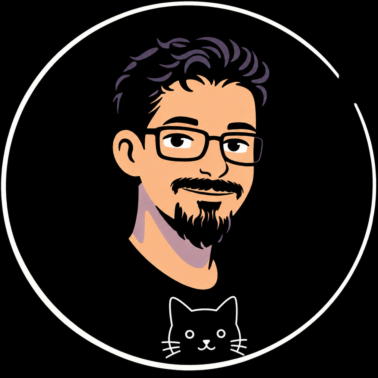 Avatar de Dimas com camiseta de gatinnho